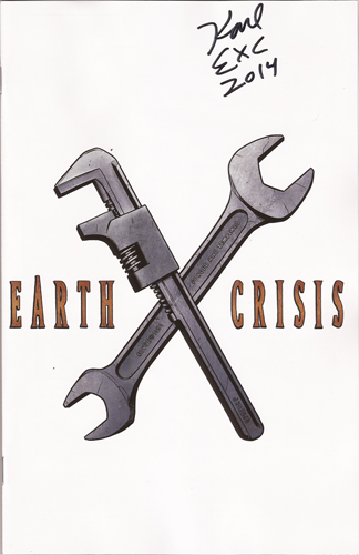 Super Rare Liberator/Earth Crisis #1 chase cover signed by Karl Buechner of Earth Crisis